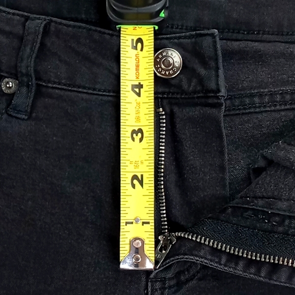 A/X Armani Exchange Women's Super Skinny 26 Black Distressed Jeans - Picture 12 of 13